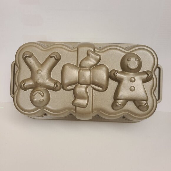 Nordic Ware Gingerbread Man Loaf Pan Holiday Christmas Nonstick - Picture 9 of 13